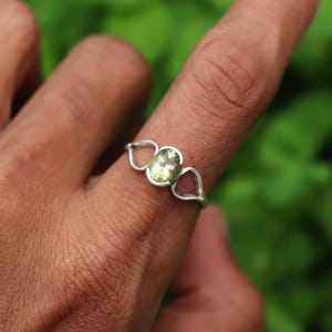 Cut Citrine Ring, Oval Cut Stone Ring, Dainty Ring, Designer Ring, Women Ring, Solid 925 Silver Ring, Natural Citrine, Christmas Gifts