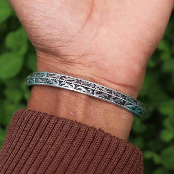 Silver Sword Bracelet, Sterling Silver Bangle, Sword