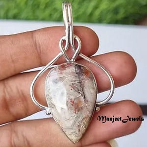 Craze Lase Pendant, Unique Pendant, 925 Silver Pendant, Natural Craze Lase, Charm Pendant, Women Stunning Pendant, Pretty Pendant Jewelry