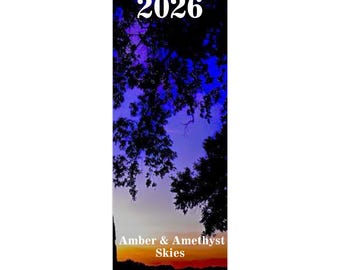Visual wall  2026 Calendar Amber and Amethyst Skies  (US & CA)