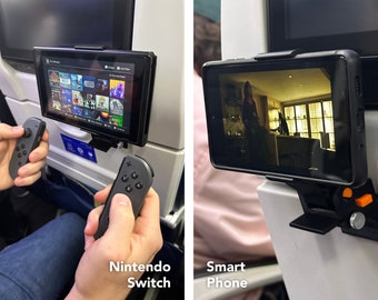Travel Phone, Nintendo Switch and Steam Deck Adjustable Plane Mount/Holder. Made in the USA*