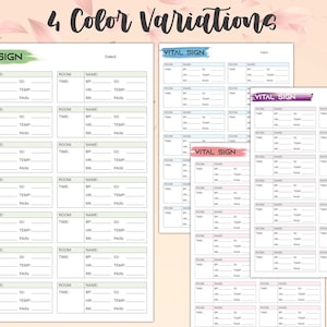 Printable Stemmer Sign Chart.pdf Printable Vital Sign Chart, Vital Sign Log, Vital Sign Tracker, Vital ...