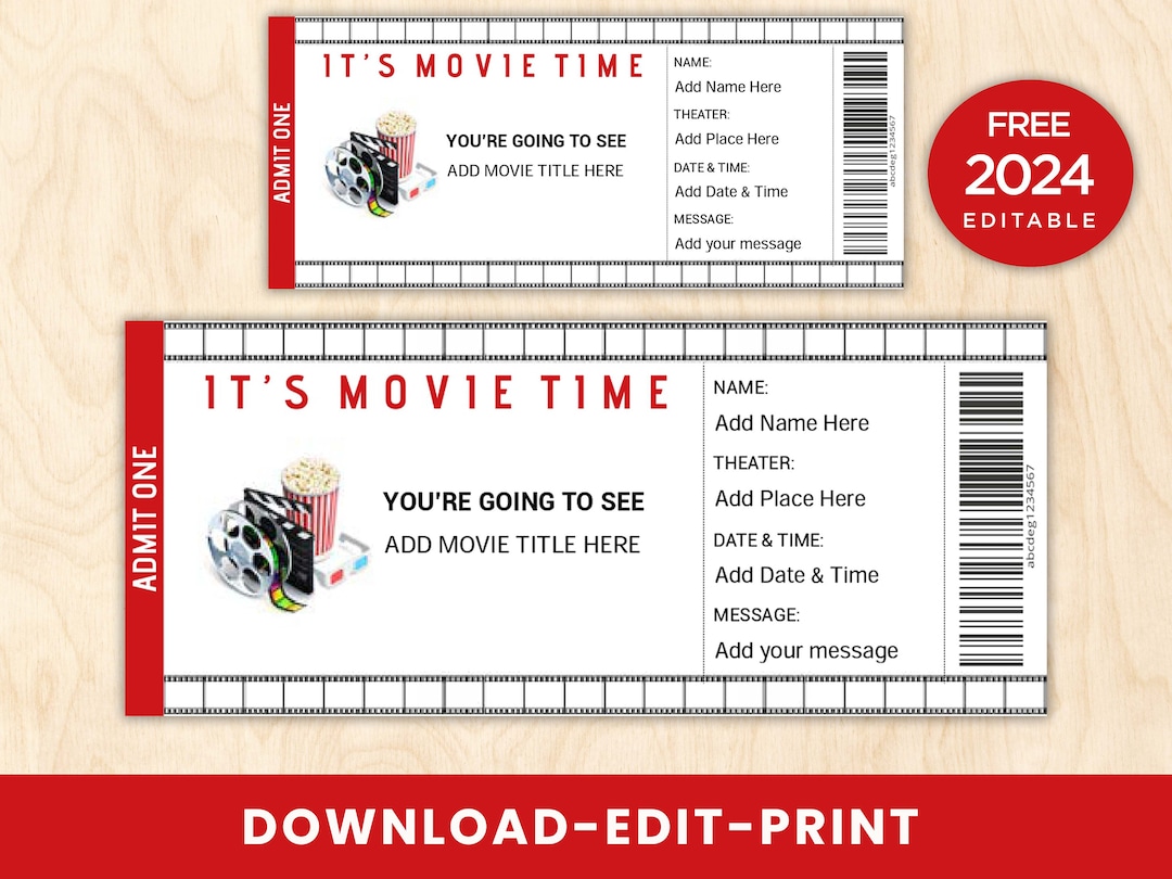 movie-ticket-invitation-movie-ticket-template-movie-ticket-place-card-editable-movie-gift-tickets-pdf-movie-ticket-birthday-party-etsy for Free Printable Movie Tickets Pdf Download Movie Ticket Invitation, Movie Ticket Template, Movie Ticket Place Card, Editable MOVIE Gift Tickets PDF, Movie Ticket Birthday Party - Etsy for Free Printable Movie Tickets Pdf Download
