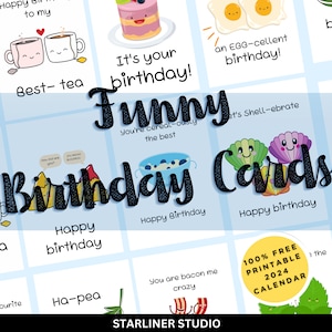 Funny Birthday Card INSTANT DOWNLOAD, Friend&#39;s Birthday, Canva Editable, Editable, Template Birthday Printable funny birthday Card
