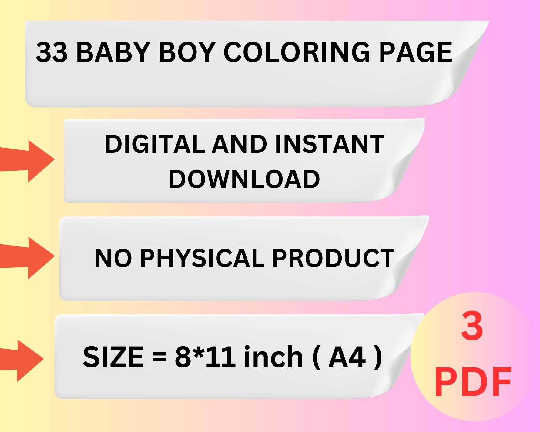 33 BABY BOY Coloring Page for ADULT Instant Download Cute Coloring Page ...