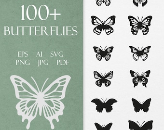 Butterfly svg, butterflies clipart, butterfly line art svg clipart, butterfly silhouette, cut files svg, outline butterfly