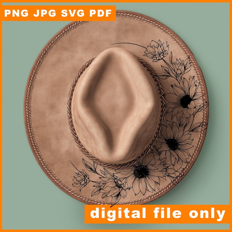 Inch Wide Brim Cowboy Hat Etsy