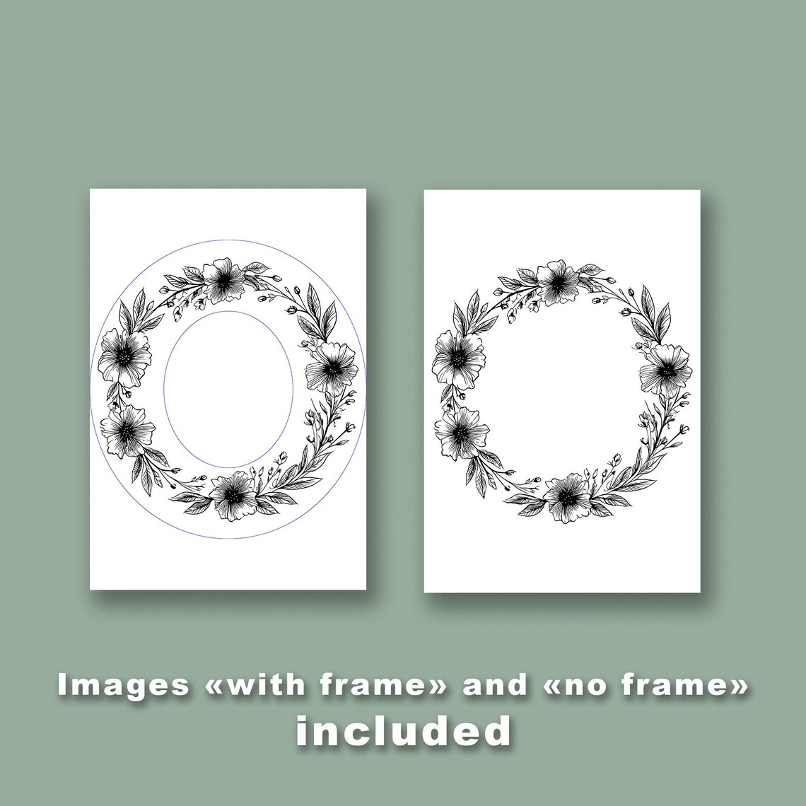 Floral Wreath Hat Burning Pyrography Traceable Design, Laser Friendly ...