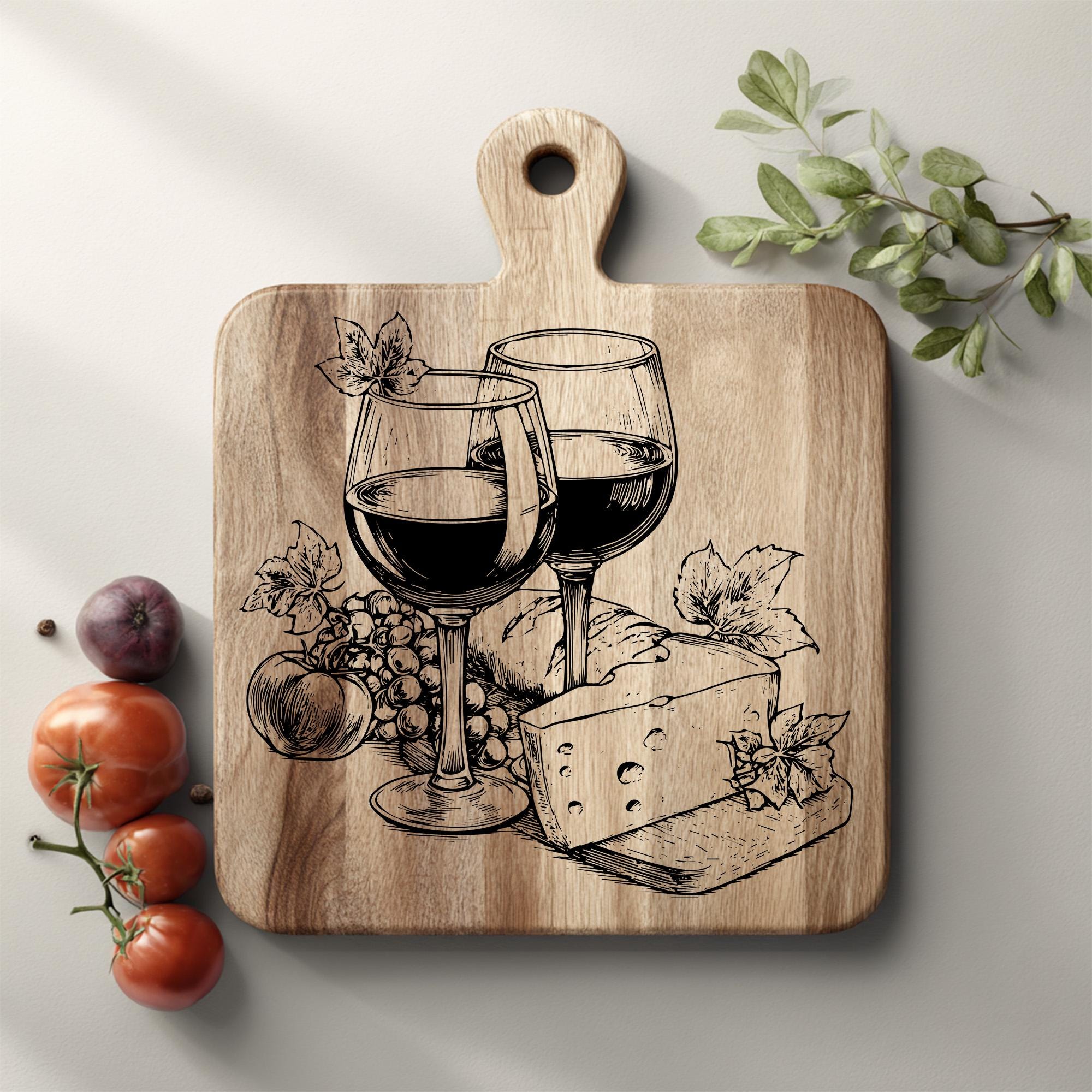 Planche De Charcuterie SVG Fichier De Gravure Laser 3D Illusion De 