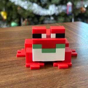 Video Game Frog Figurine Cake Toppers, Birthday Gift, Stocking stuffer, display, collectible