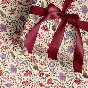 Indian Wedding Gift Wrapping Paper Mughal Floral Gift Wrap Chintz Botanical Paper Jaipur Gift Wrapping Paper Birthday Indian Floral Vintage
