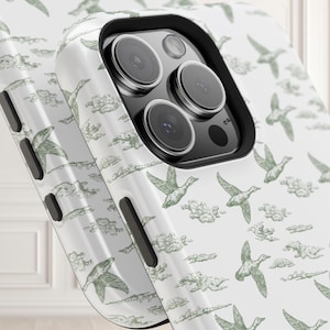 Mallard Duck iPhone Case Duck Hunter Birthday Gift Hunting Phone Case Green Toile Case iPhone16  MagSafe Case Duck Hunter Husband Gift Idea