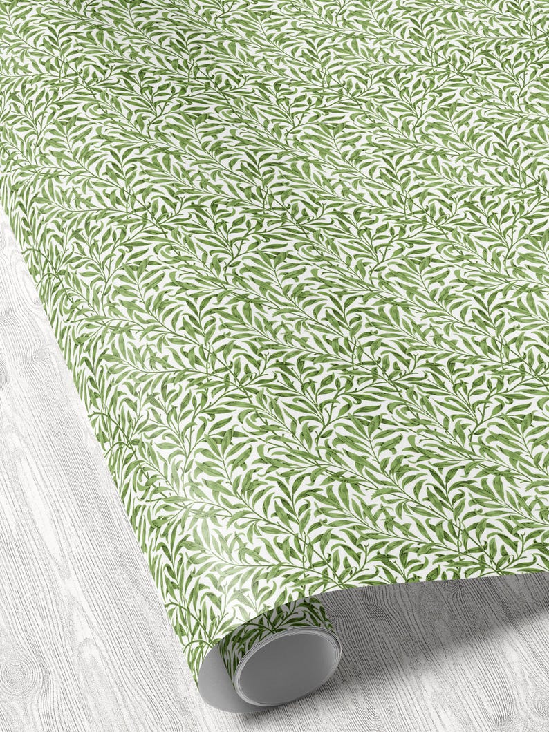 William Morris Willow Wrapping Paper Vintage Birthday Wrapping Paper William Morris Art Print Paper Elegant