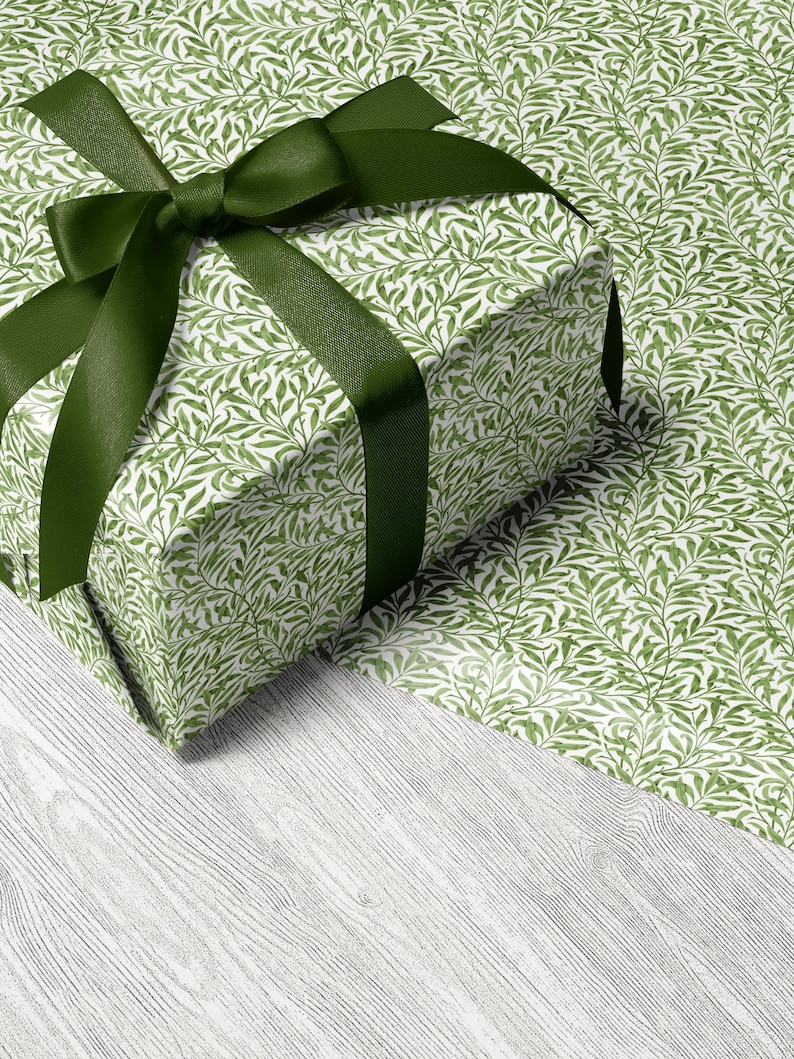 William Morris Willow Wrapping Paper Vintage