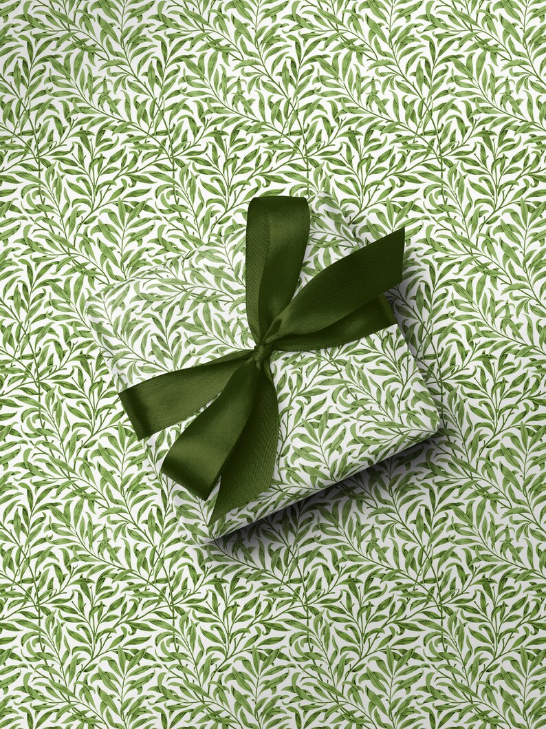 Willow Wrapping Paper Vintage Christmas Gift Wrap Vintage Birthday Wrapping Paper William Morris