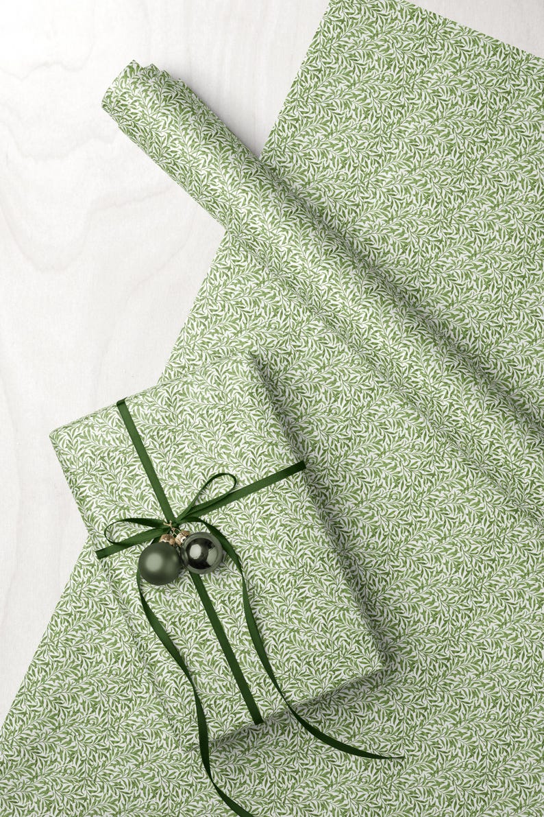 William Morris Willow Wrapping Paper Birthday Wrapping Paper William Morris Vintage Christmas Gift Wrap