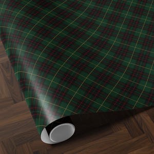 Traditional green tartan plaid wrapping paper
Classy dark green Christmas gift wrap
Holiday wrapping paper with green plaid tartan design
Elegant green tartan wrapping paper for Christmas
Festive green plaid gift wrap for holidays