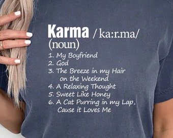 Karma T-Shirt, Music Shirt, Country Shirt, Music Merch, Midnights, Karma Definition, All Too Well, Album Shirt,Comfort Colors,Swiftie shirte