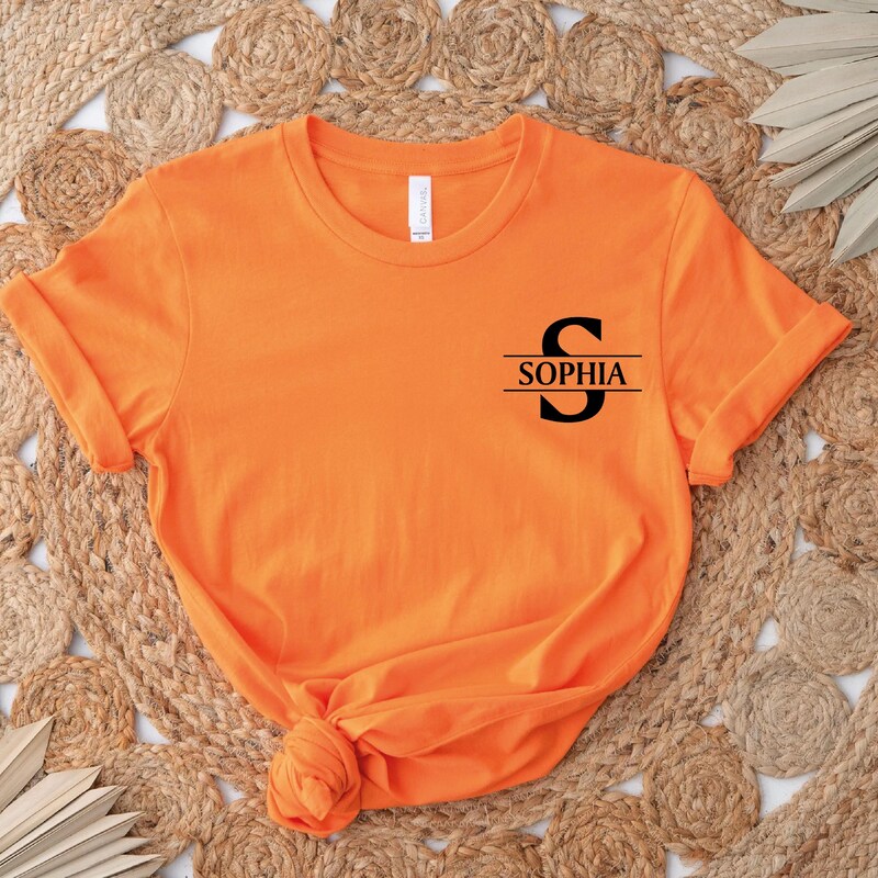 Monogram Tshirt - Etsy