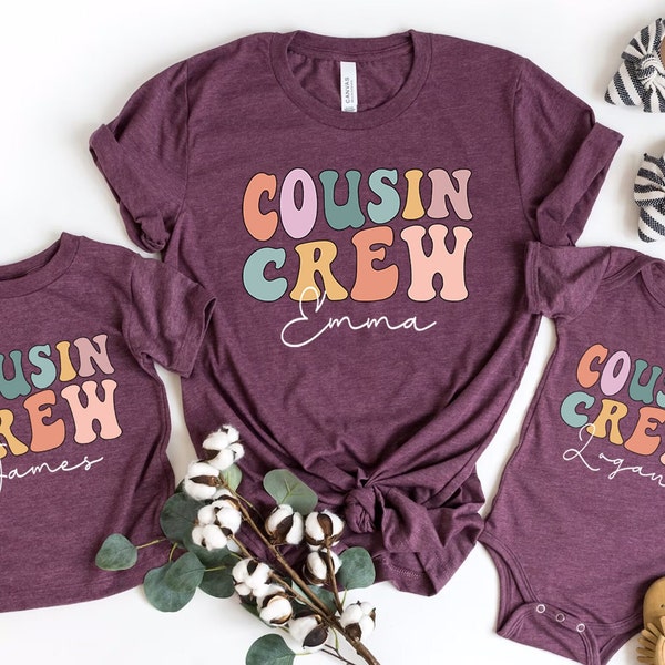 Custom Cousin Crew Shirts , Family Trip Shirt, Cousins T shirts, Matching Cousin Shirt, Family Cousin Gifts, Cousin Vacation Shirt