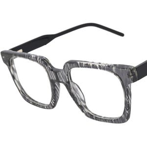 Gafas clásicas cuadradas de acetato: estilo retro vintage hipster, monturas para hombre y mujer.