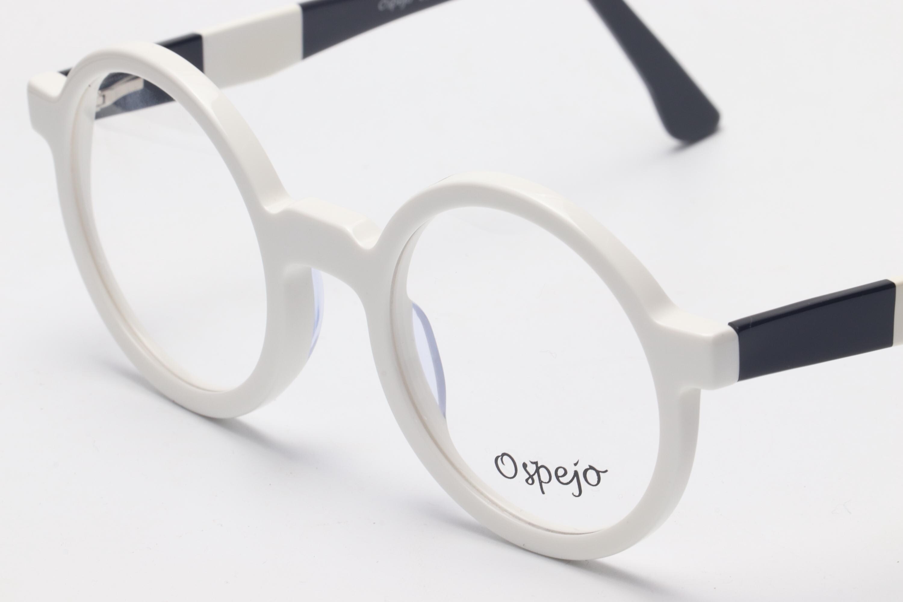 Zyle Frame Vintage White Round Zyl Acetate Eyeglasses, Unisex Lightweight Frame - Etsy