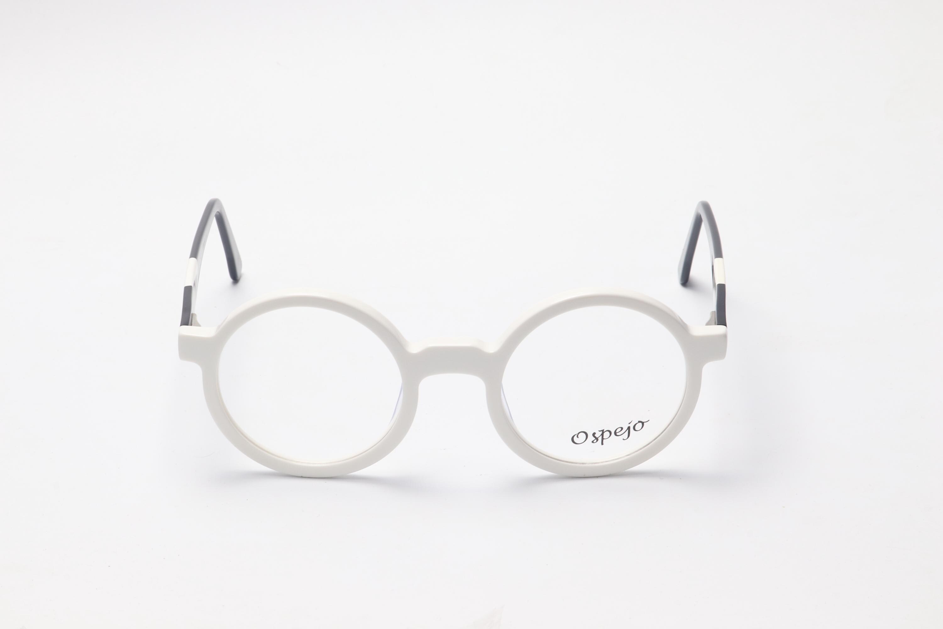 Zyle Frame Vintage White Round Zyl Acetate Eyeglasses, Unisex Lightweight Frame - Etsy