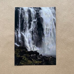 Waterfall Postcard Photographed in Norway