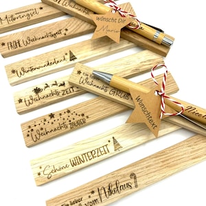 Kugelschreiber personalisiert mit Weihnachtsmotiven, Weihnachten, Nikolaus, Wichtelgeschenk, Mitbringsel, Weihnachtsfeier, Geschenkidee