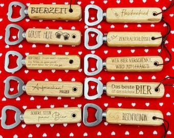 Wooden bottle opener, custom engraving, anything is possible, personalized, custom text, double-sided, beer opener, souvenir, Father's Day