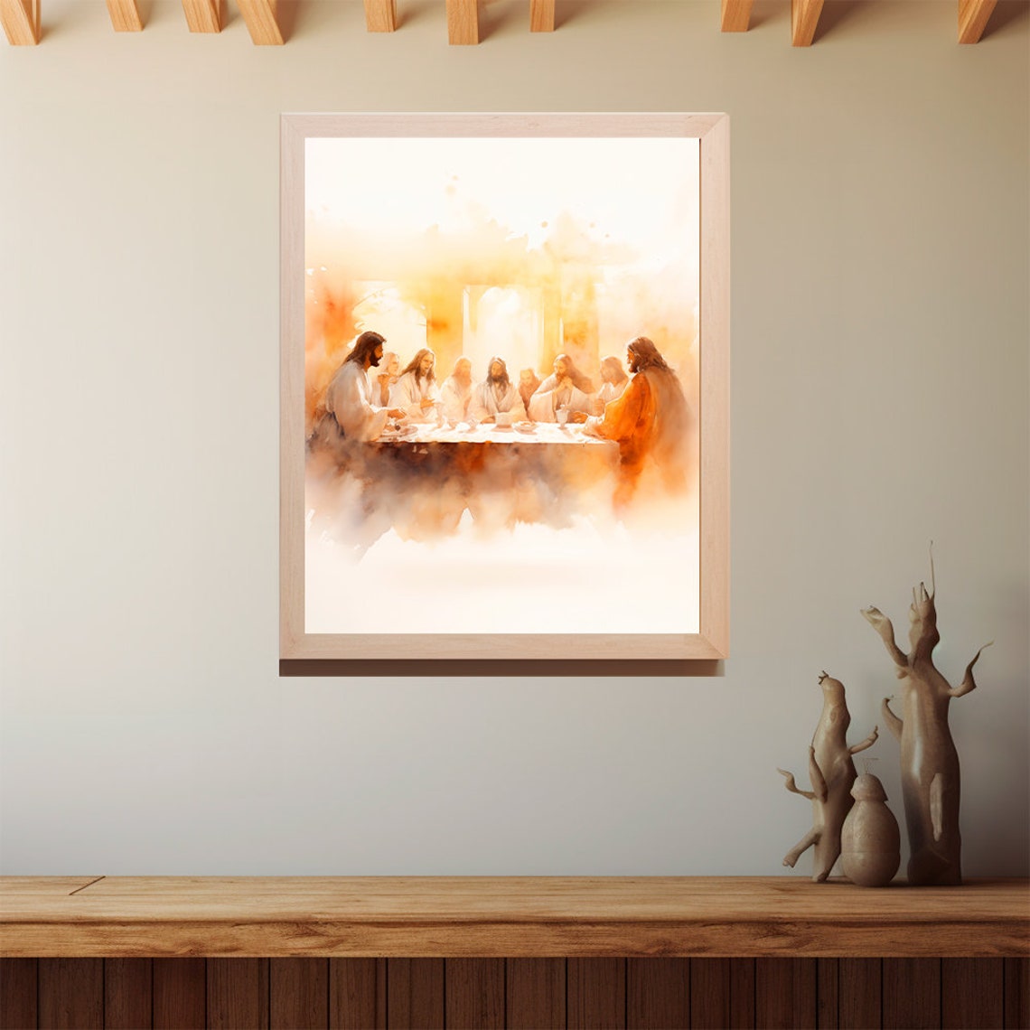 The Last Supper Landscape, Digital Print, Matthew 26:26-29, Sketches ...