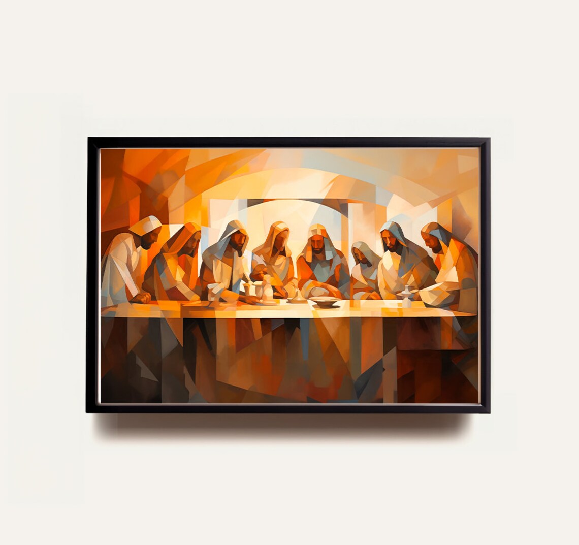 The Last Supper Landscape, Digital Print, Matthew 26:26-29, Sketches ...