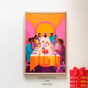 The Last Supper Art Print: Christian Bible Verse (Digital Download)