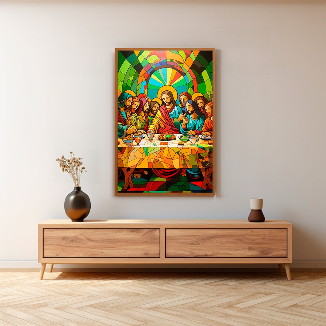 The Last Supper Landscape, Digital Print, Matthew 26:26-29, Sketches ...