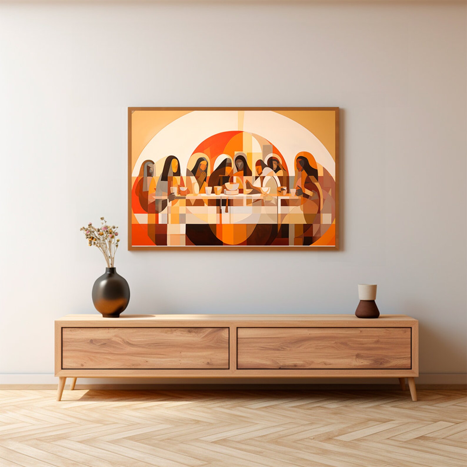 The Last Supper Landscape, Digital Print, Matthew 26:26-29, Sketches ...