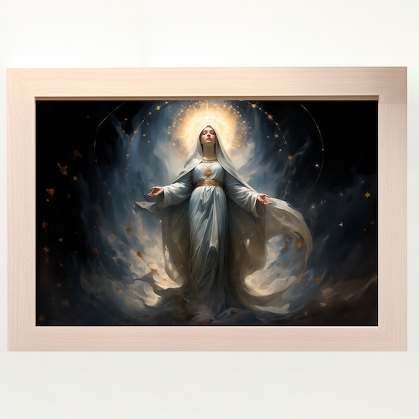 Mother of Jesus | Virgin Mary | DIGITAL PRINT! | Maddona | Saint Mary Magdalene watercolor painting | Mary Magdalene art | Catholic gifts