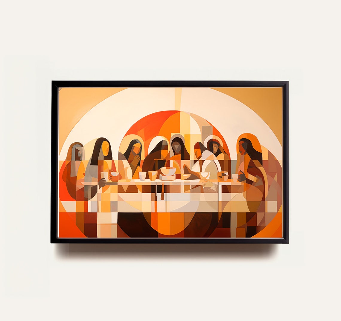 The Last Supper Landscape, Digital Print, Matthew 26:26-29, Sketches ...