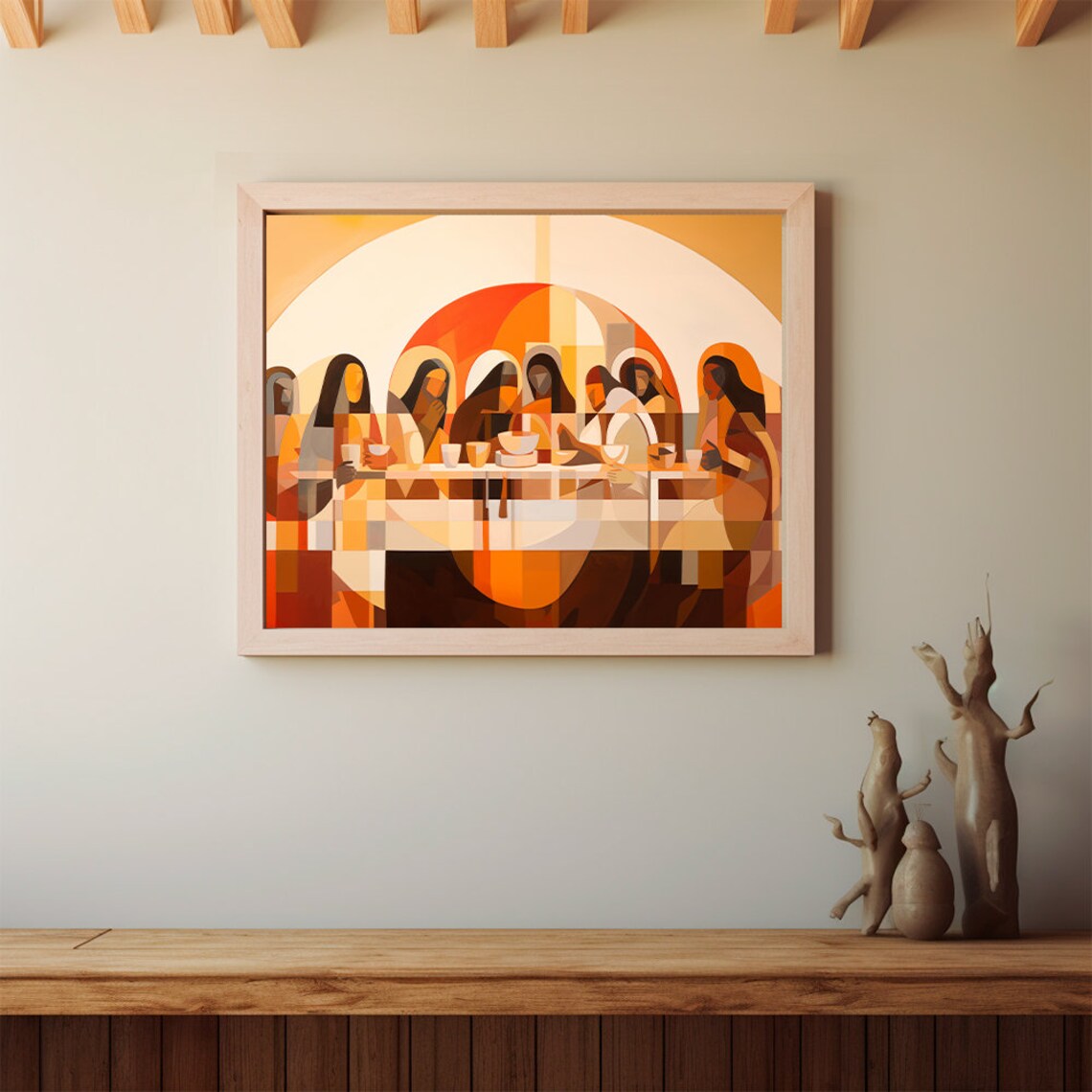 The Last Supper Landscape, Digital Print, Matthew 26:26-29, Sketches ...