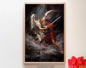 Art Archangel Michael | Digital Print | the Celestial Defender | Saint ...