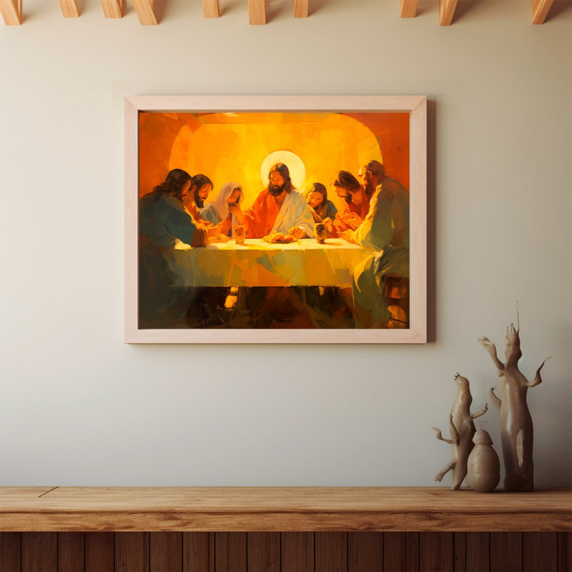 The Last Supper Landscape, Digital Print, Matthew 26:26-29, Sketches ...