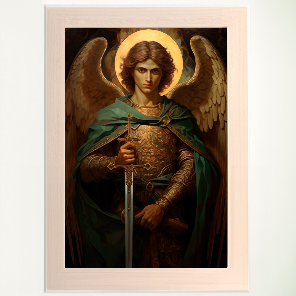Art Archangel Michael Digital Print The Celestial Defender Saint Il Fullxfull.5833060150 6f1c