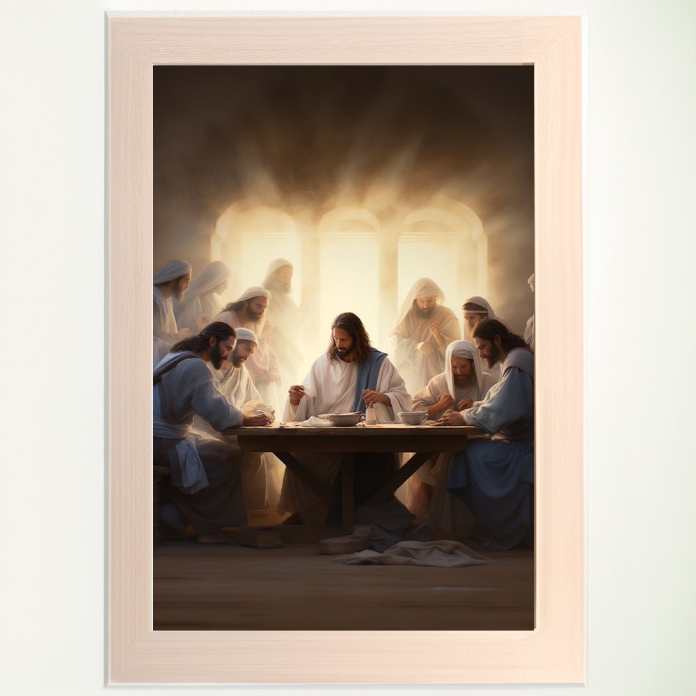 The Last Supper Landscape, Digital Print, Matthew 26:26-29, Sketches ...
