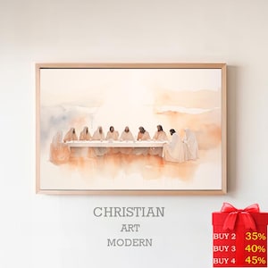 The Last Supper Art Print: Jesus, Apostles, Christian Wall Art (Digital Download)