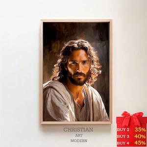 Pictures of Jesus Christ / DIGITAL PRINT! / For God So Loved The World / Jesus Christ Painting / The Prince Of Peace / Jesus Watercolor