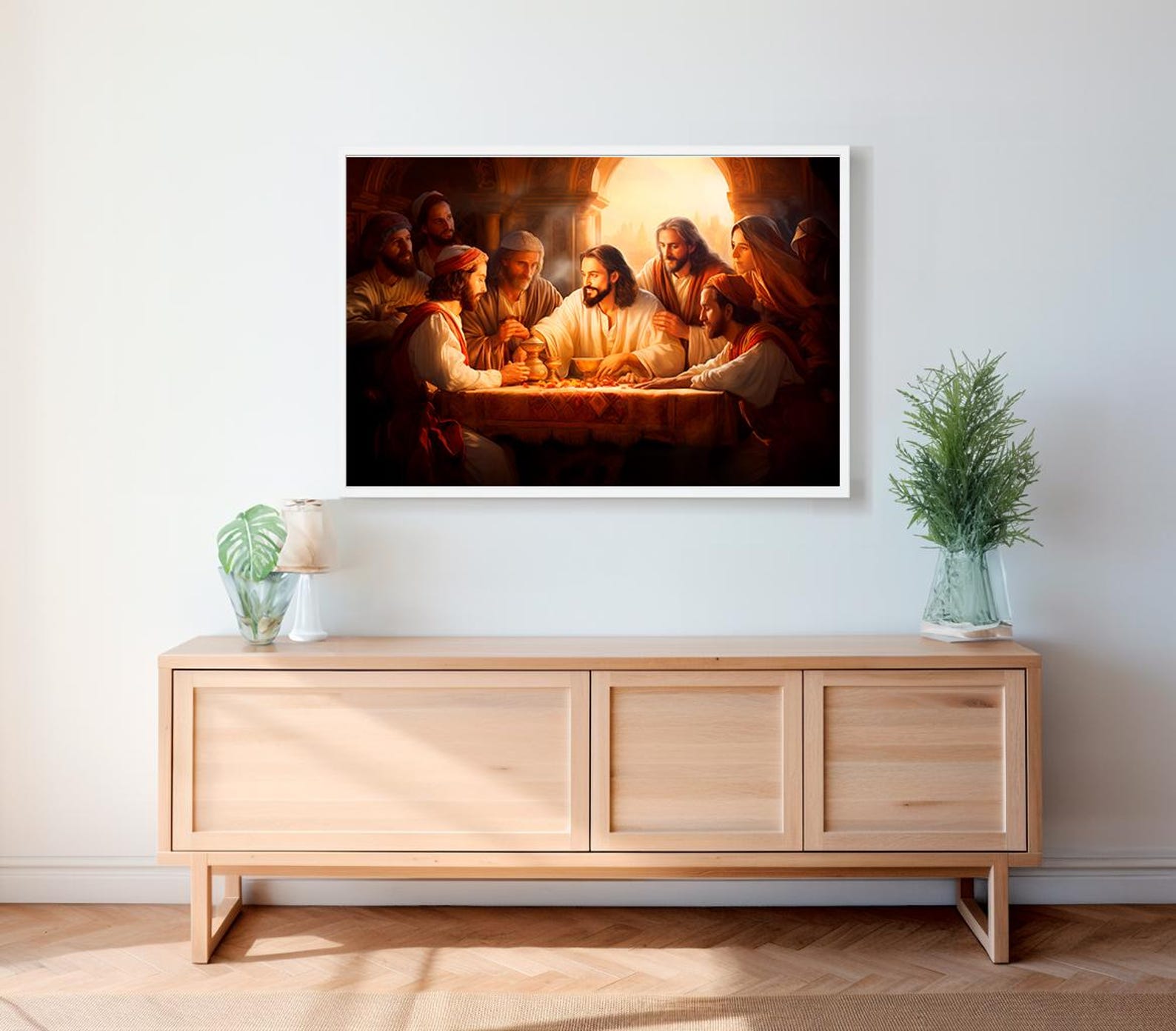 The Last Supper Landscape, Digital Print, Matthew 26:26-29, Sketches ...