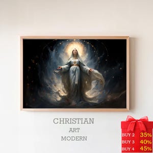 Mother of Jesus | Virgin Mary | DIGITAL PRINT! | Maddona | Saint Mary Magdalene watercolor painting | Mary Magdalene art | Catholic gifts