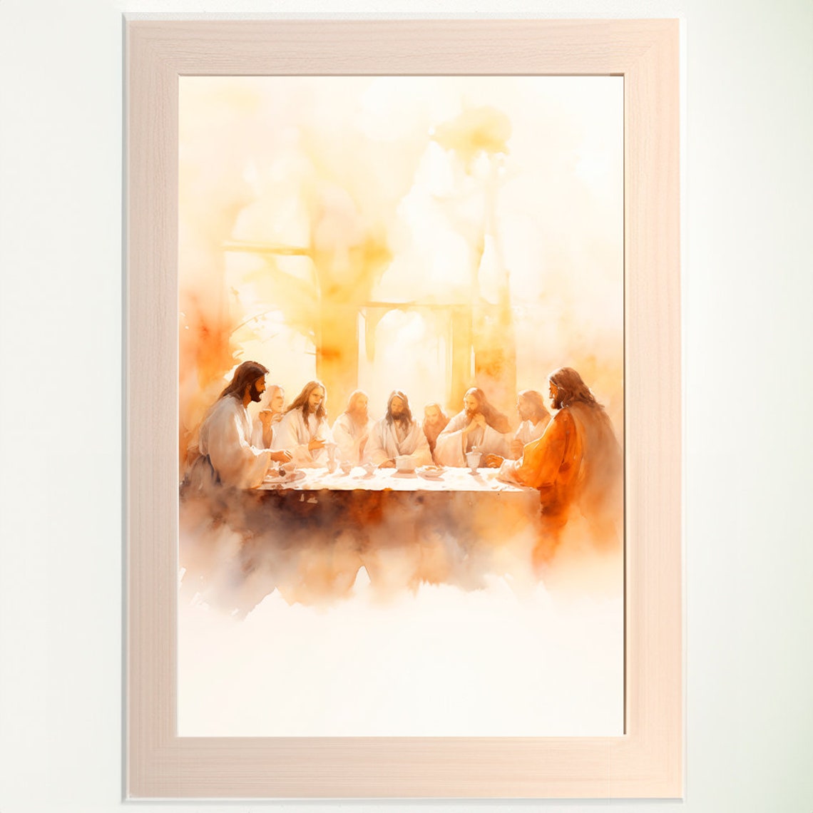 The Last Supper Landscape, Digital Print, Matthew 26:26-29, Sketches ...