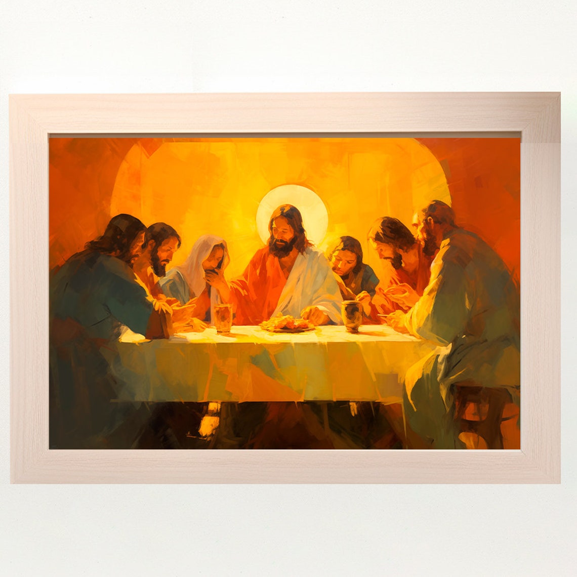 The Last Supper Landscape, Digital Print, Matthew 26:26-29, Sketches ...