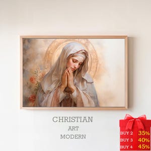 Mother of Jesus | Virgin Mary | DIGITAL PRINT! | Maddona | Saint Mary Magdalene watercolor painting | Mary Magdalene art | Catholic gifts