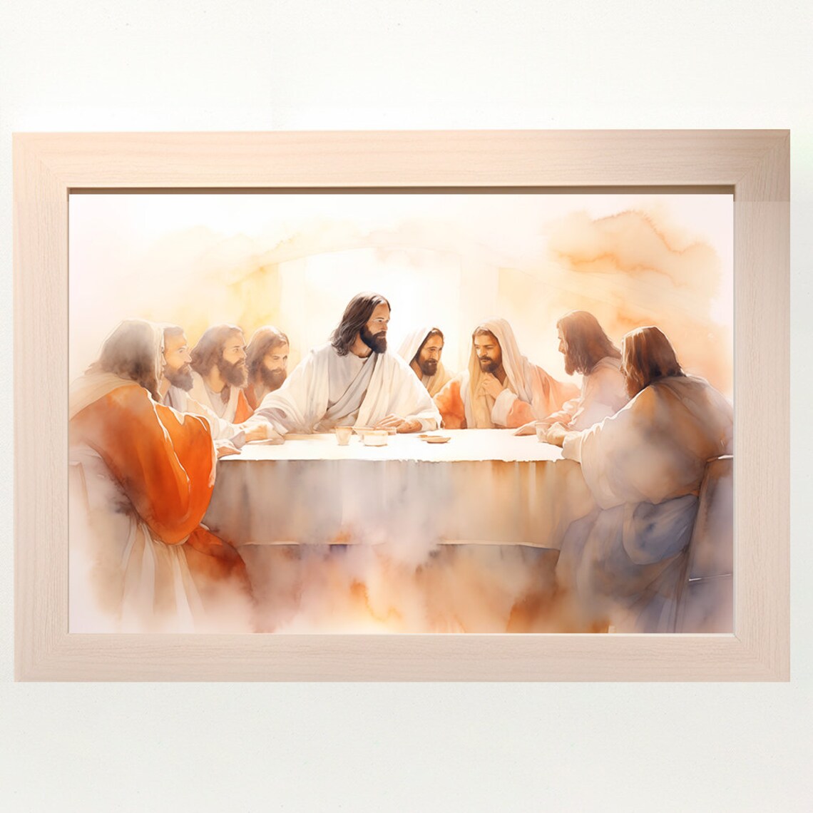 The Last Supper Landscape, Digital Print, Matthew 26:26-29, Sketches ...